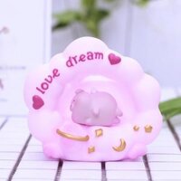 Mô Hình Đèn Ngủ Gấu Và Heo Nằm Ngủ Đám Mây - Art House - Heo