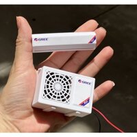 Mô hình điều hoà - cục nóng chạy được quạt - đi kèm bộ sticker