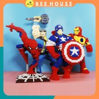 Mô hình diy lắp ghép 3D đồ chơi xếp hình lắp ráp mèo máy siêu to mảnh ghép nano block decor trang trí