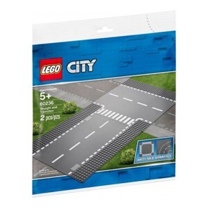 Mô hình đồ chơi lắp ráp Lego City - Đường thẳng và ngã ba 60236