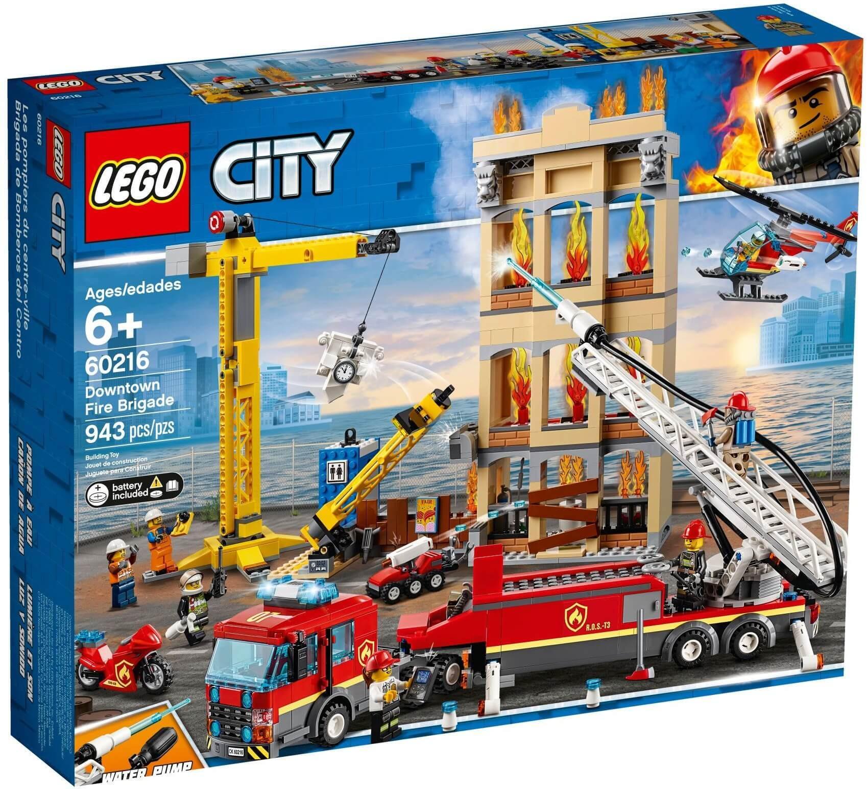 Mô hình đồ chơi lắp ráp Lego city - Đội cứu hoả thành phố 60216