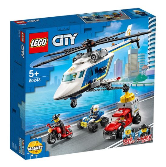 Mô hình đồ chơi lắp ráp Lego City - Trực thăng truy bắt tội phạm 60243 ( 212 Chi tiết )