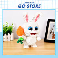 Mô hình đồ chơi lắp ráp thỏ Snowball nhân vật cỡ lớn 30cm QC Store