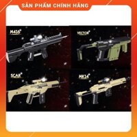 MÔ HÌNH ĐỒ CHƠI LẮP RÁP VECTOR scar mk14 m416 Đồ chơi lắp ráp Mô Hình PUBG BLOCKS sung freefire