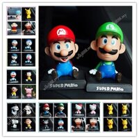 Mô Hình Đồ Chơi Nhân Vật Super Mario Bros Snoopy Hello Kitty Bằng PVC