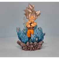 Mô hình đồ chơi - SonGoku bản năng vô cực và Vegeta Super Saiyan , có led , Cao 11cm - inbox cho shop mô hình bạn chọn