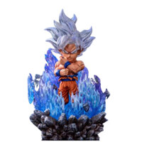 Mô hình đồ chơi - SonGoku bản năng vô cực , có led , Cao 11cm - Dragon Ball - Có Hộp Màu