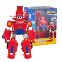 Mô hình đồ chơi Super wings Robot biến hình kết hợp xe cứu hộ nhỏ Jett tia chớp đồ chơi trẻ em