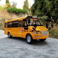 Mô hình đồ chơi. xe bus kim loại cao cấp tỉ lệ 1:32 có nhạc đèn mở cửa