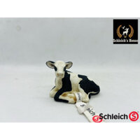 Mô hình động vật , đồ chơi con vật Schleich chính hãng Bò sữa Holstein con đang nằm 13639 - Schleich House