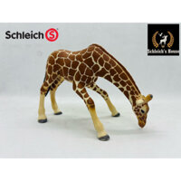 Mô hình động vật , đồ chơi con vật Schleich chính hãng Hươu cao cổ uống nước 14390 - Schleich House