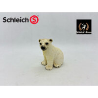 Mô hình động vật , đồ chơi con vật Schleich chính hãng Gấu bắc cực con 14660 - Schleich House