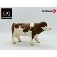 Mô hình động vật , đồ chơi con vật Schleich chính hãng Bò sữa Simmental 13801 - Schleich House