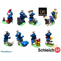 Mô hình động vật Schleich chính hãng Xì trum ( Smurf ) dạng Topper các loại - Schleich House