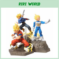 Mô hình Dragon Ball 3 Nhân Vật Goku Vegata Trunks Super Saiyan - Mô hình Figure 7 viên ngọc rồng