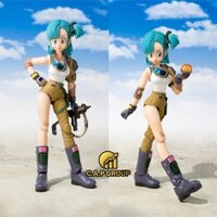 Mô hình Dragon Ball nhân vật Bulma cầm súng có khớp cử động SHF trong 7 Viên Ngọc Rồng - II25i