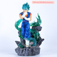 (Mô hình Dragon Ball) Phiên bản Vegito Super Saiyan Blue tóc xanh cao 40cm có đèn LED và cổng cắm USB