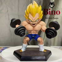 Mô hình Dragon ball Vegeta tập tạ Cao 17cm - Nặng 0,4kg - Full box