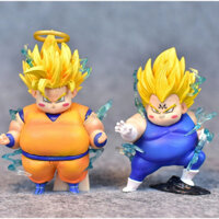 Mô Hình Dragon Ball Vegeta Majin béo có hiệu ứng tia sét đẹp hàng cao cấp , cao 8cm - Figure DragonBall - Có hộp màu