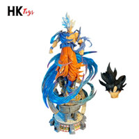Mô Hình DragonBall Mô hình Goku chiến đấu bản năng vô cực 2 màu tóc siêu ngầu . Cao 48cm , nặng 3,2kg. Figure Dragonball