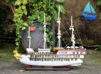 Mô Hình Du Thuyền Dragon Legend 80cm – Tàu Gỗ Trang Trí