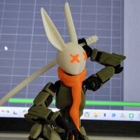 Mô Hình Dummy 13 Áo Choàng & Đầu Bunny Đồ Chơi Lắp Ráp | Space Toys