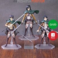 Mô hình figma Attack on titan 207 Eren Yeager 213 Levi 203 Mikasa Nendoroid Đại chiến titan đội trinh sát