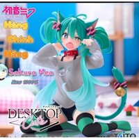Mô Hình Figure Hatsune Miku Limited ~ Desktop Cute ~ Nekomimi T-Shirt ver~ Taito Online Crane Limited Ver~