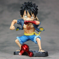 Mô hình, Figure One Piece Monkey D. Luffy Chibi trạng thái chiến đấu siêu ngầu - Fullbox