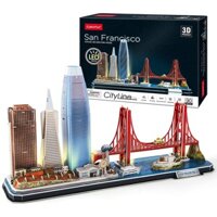 Mô Hình Giấy 3D CubicFun - Led Cityline San Francisco L524h