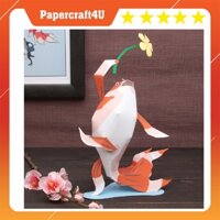 Mô hình giấy 3D động vật dể thương Cá Koi