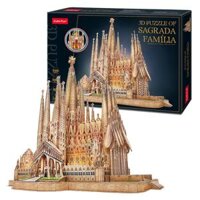 Mô Hình Giấy 3D Lắp Ráp CubicFun Nhà Thờ Sagrada Família (696 mảnh, đèn LED) L530h - PP028