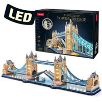 Mô Hình Giấy 3D Lắp Ráp CubicFun Cầu Tháp Luân Đôn (222 mảnh, London Bridge Tower, Đèn LED) L531h - PP073