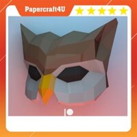 Mô hình giấy 3D Mặt nạ hoá trang Cú đêm ( đeo được)