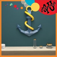 Mô hình giấy 3D  treo tường Mỏ neo (70x60x16cm)