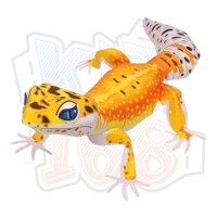 Mô hình giấy Leopard Gecko