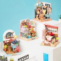 Mô hình gỗ 3D Lắp ráp DIY Doll House Robotime Little Warm Space Series DS015 - DS018