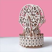Mô hình gỗ 3D Lắp ráp Hộp nhạc Đu quay Ferris Wheel G605d