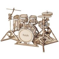 Mô Hình Gỗ 3D Lắp Ráp ROBOTIME Rolife Bộ Trống (246 mảnh, Drum Kit) TG409 – WP218