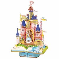 Mô Hình Gỗ 3D Lắp Ráp ROBOTIME Rolife Hộp Nhạc Lâu Đài Cổ Tích (224 mảnh, Magic Castle) AM59 – WP230
