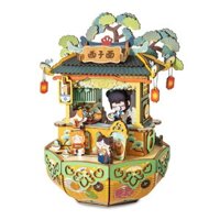 Mô Hình Gỗ 3D Lắp Ráp ROBOTIME Rolife Hộp Nhạc Tiệm Mì Tây Thi (275 mảnh, Xizi Noodles) AMU02 - WP199