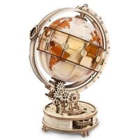 Mô Hình Gỗ 3D Lắp Ráp ROBOTIME ROKR Quả Địa Cầu (180 mảnh, Luminous Globe) ST003 – WP226