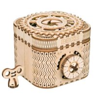 Mô Hình Gỗ 3D Lắp Ráp ROBOTIME Hộp Kho Báu (123 mảnh, Treasure Box) LK502 – WP003