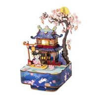 Mô Hình Gỗ 3D Lắp Ráp ROBOTIME Rolife Hộp Nhạc Tuý Hoa Đăng (275 mảnh, Drunk Lantern) AMU01 - WP198