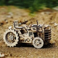 Mô Hình Gỗ 3D Lắp Ráp ROBOTIME Xe Máy Cày Tractor LK401 [chưa ráp]