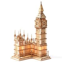 Mô Hình Gỗ 3D Lắp Ráp ROBOTIME Rolife Tháp Đồng Hồ Big Ben (220 mảnh, Big Ben Tower) TG507 – WP228