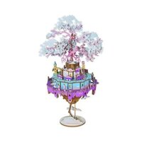 Mô Hình Gỗ 3D Lắp Ráp ROBOTIME Hộp Nhạc Thành Phố Trên Mây (192 mảnh, Cloud City Music Box) AM45 – WP008