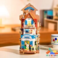 Mô hình gỗ DIY nhà búp bê treo tường Robotime Rolife Island Dream Villa DIY Wall Hanging Miniature House Kit DS022