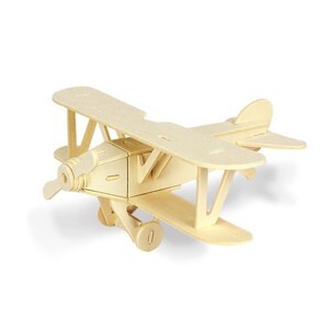 Mô hình gỗ lắp ráp 3D Fokker Aircraft (Máy Bay Fokker) (Wood Color) - Robotime JP208 - WP081