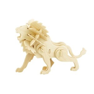 Mô hình gỗ lắp ráp 3D Lion (Con Sư Tử) (Wood Color) - Robotime JP225 - WP096